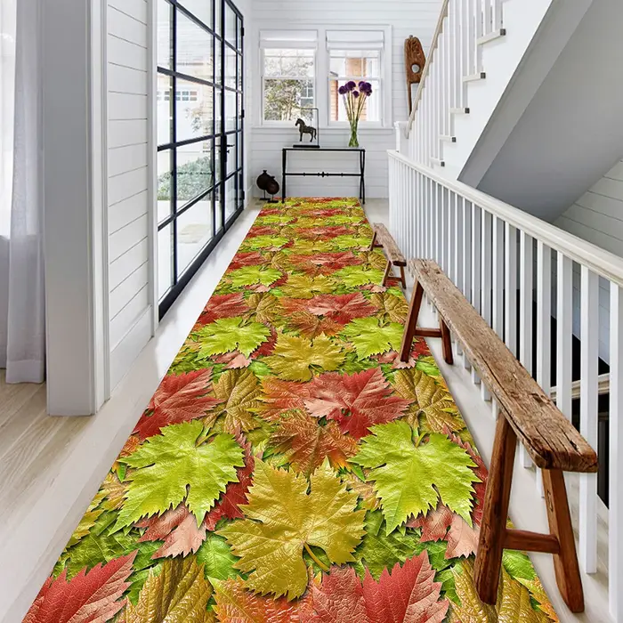Tapis de couloir Long européen, décoration de salon, tapis de sol antidérapant, pour escaliers, hall d'hôtel, personnalisable