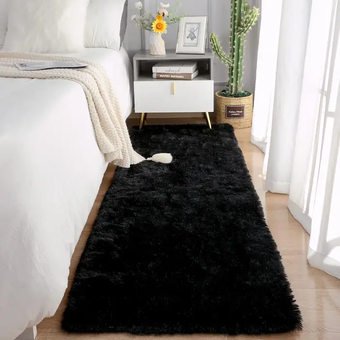 VIKAMA – tapis de chevet Simple de couleur unie