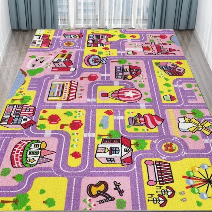 Tapis bleu rose vert doux pour l'escalade
