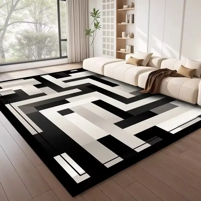 Grands tapis géométriques de Style nordique pour salon, décoration moderne, pour la maison, léger, d