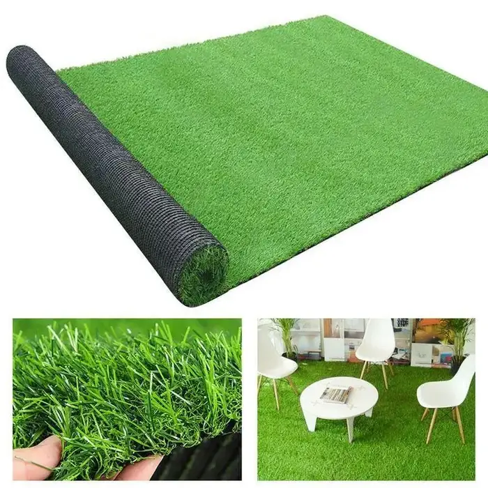 1/5/10 pièces gazon artificiel herbe pelouse réaliste tapis synthétique lavable