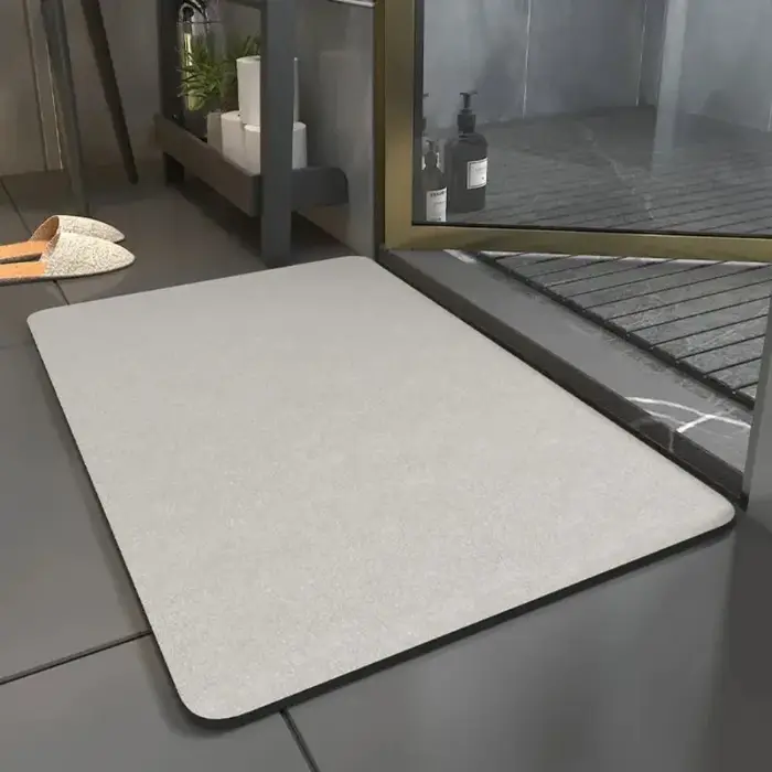 Tapis de sol en diatomite uni simple pour l'été
