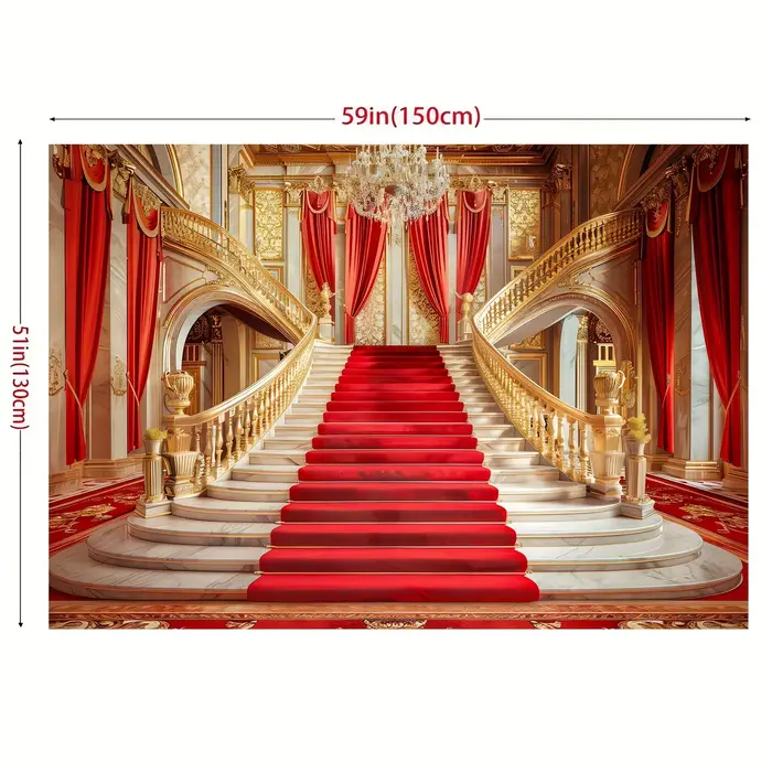 Fond luxueux de palais de tapis rouge