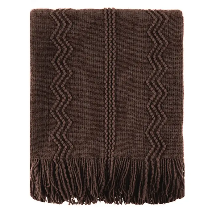 Couverture Battilo vert olive pour lit et canapé