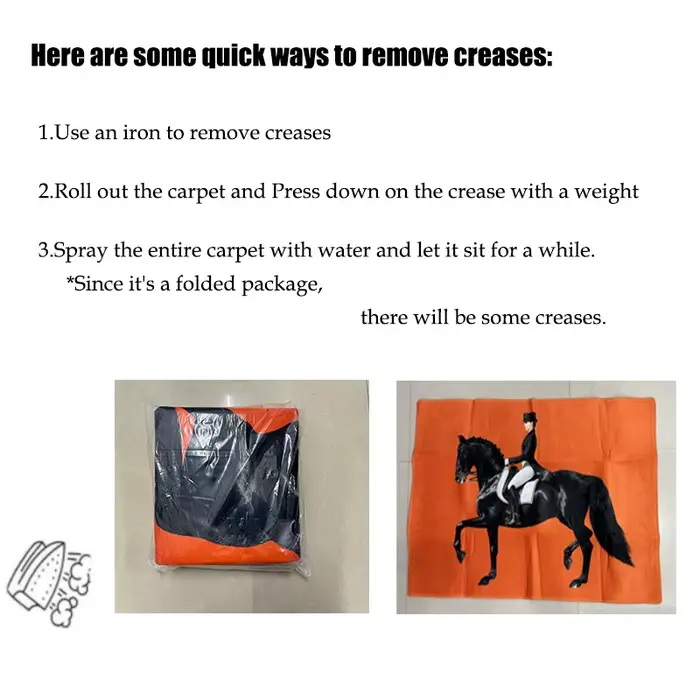 Tapis de sol antidérapant motif cheval de ferme pour salon