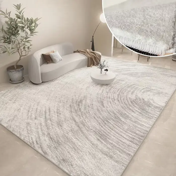 Tapis d'étude abstrait moderne épaissi, tapis pour salon, maison, polymères de sol en peluche lavabl
