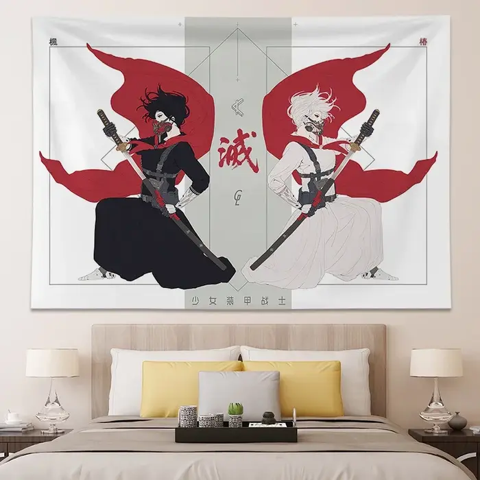 Affiches et imprimés de décoration de chambre d'adolescent japonaise