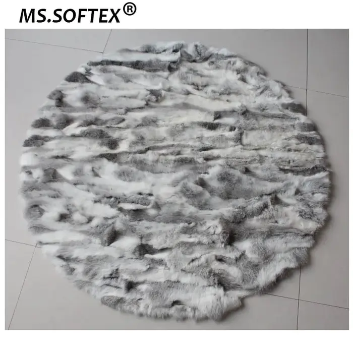 MS.Softex-Tapis en fourrure naturelle pour la maison