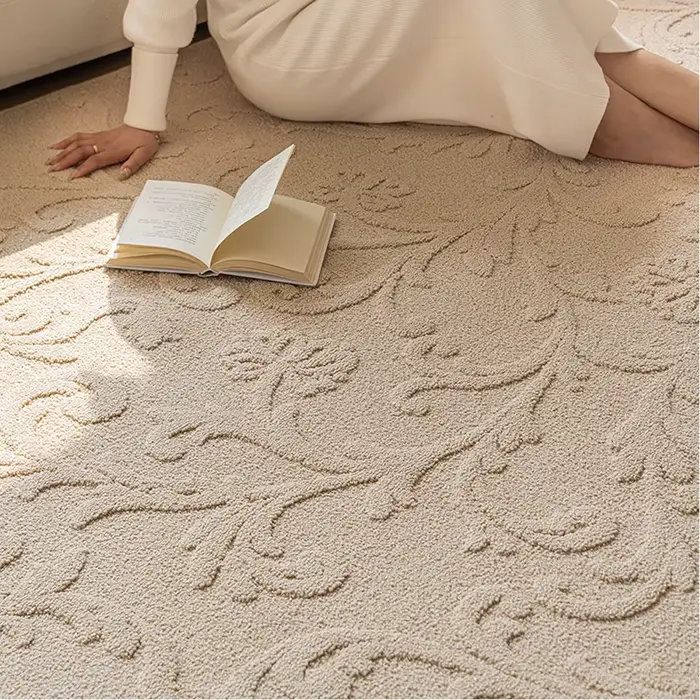 Tapis de Sol en Peluche Doux et Confortable pour la Maison