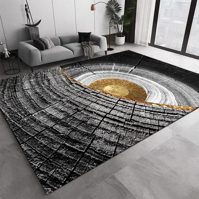 VIKAMA Tapis moderne à rayures abstraites