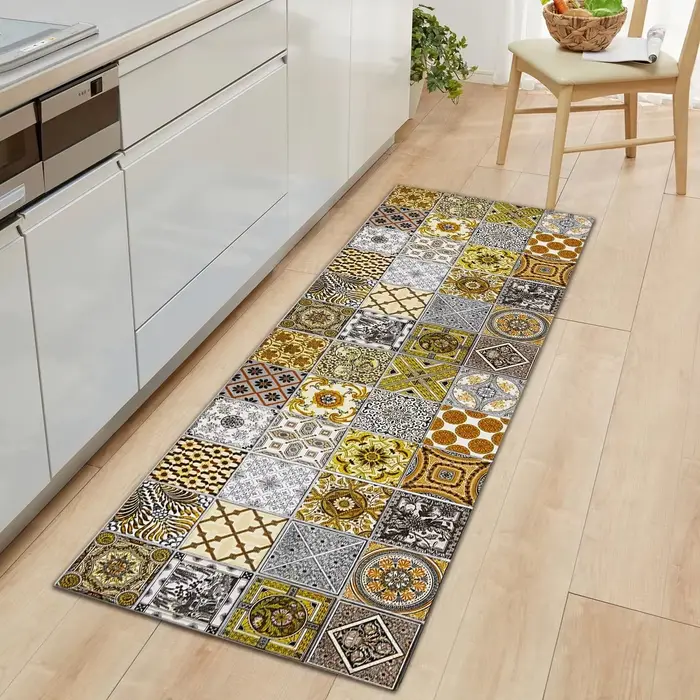 Tapis de cuisine à motif marocain