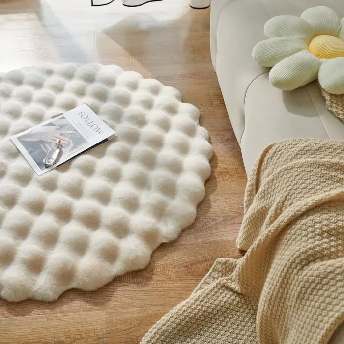 Tapis Imitation fourrure de lapin