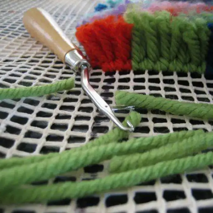 Tapis vierge crochet maille toile