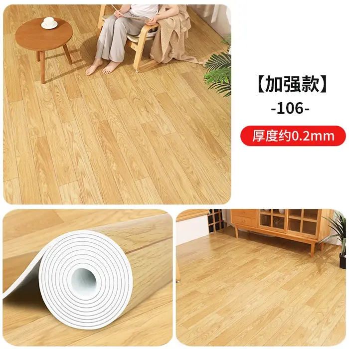 Tapis de sol en plastique PVC épais-tapis de grande surface pour chambre à coucher et salon