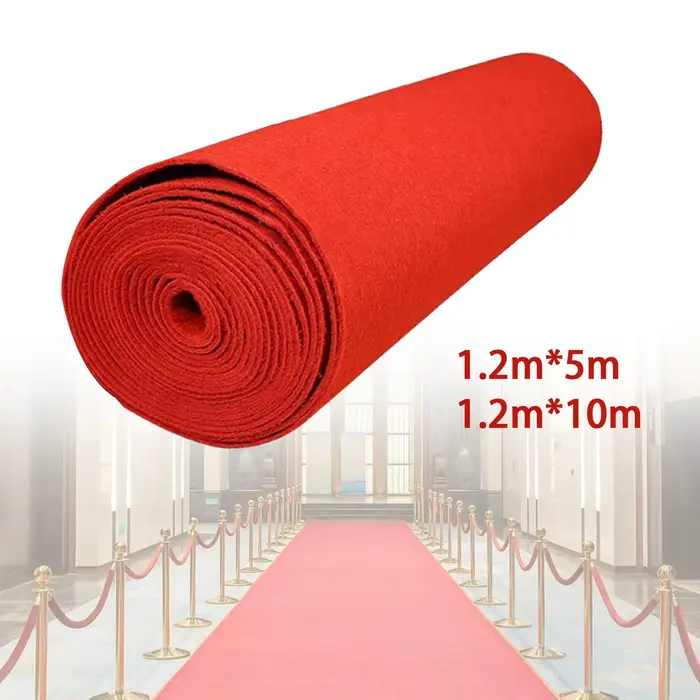 Tapis rouge de 1.2 mètres de large, antidérapant, Portable, robuste, pour mariage, allée rouge, pour fête, réception-cadeau pour bébé, anniversaire, décoration extérieure