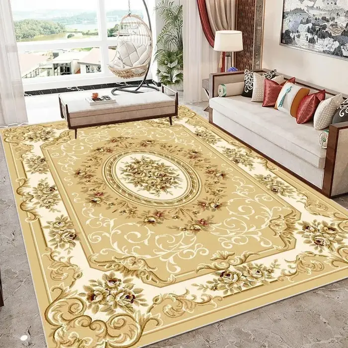 Grand tapis de salon de luxe de Style européen