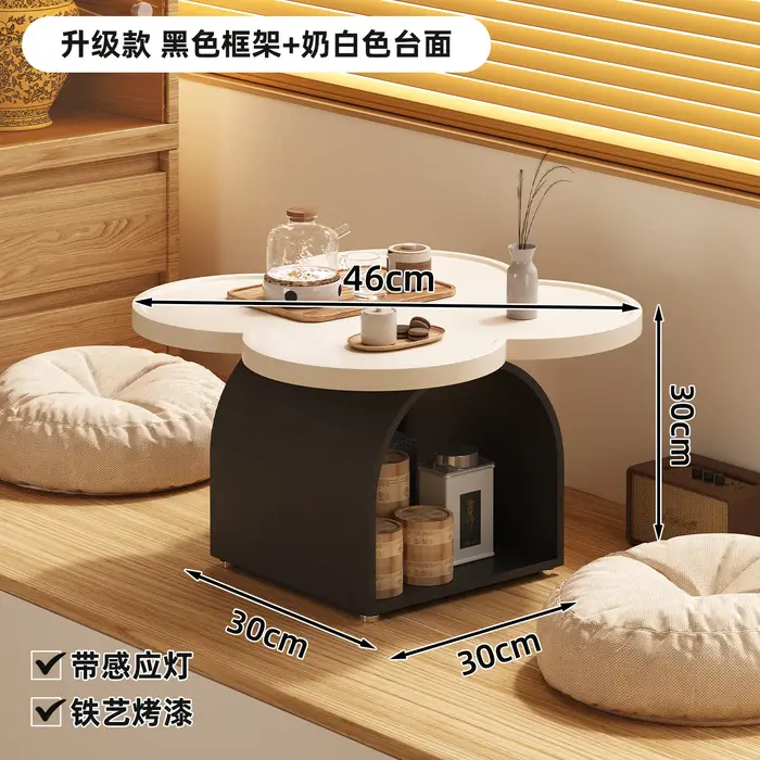Table basse design pour salon, table d'appoint de luxe pour chambre à coucher, table auxiliaire nord