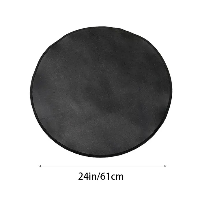 Tapis ignifuge rond multifonctionnel de 24/30/36 pouces pour tapis isolant pour barbecue Camping en