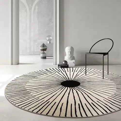 Tapis de décoration de salon doux et moelleux, tapis de luxe léger pour chambre à coucher, grande su