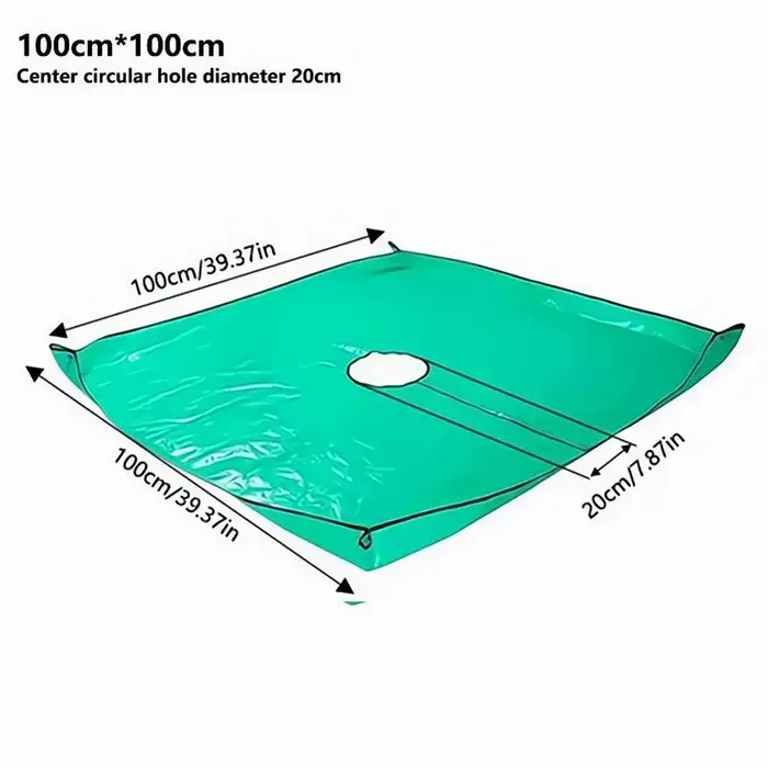 Tapis de plantation et de jardinage carré, imperméable et pliable, pour la repiquage et la protectio