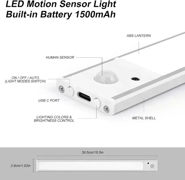 Veilleuse lampe à LED sous armoire lumières capteur de mouvement