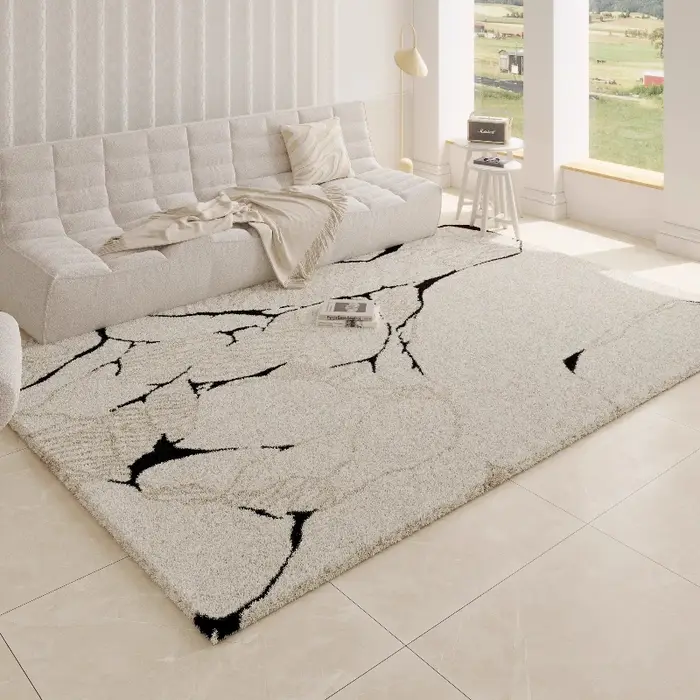 Tapis de sol épais et lavable de Style moderne pour chambre à coucher