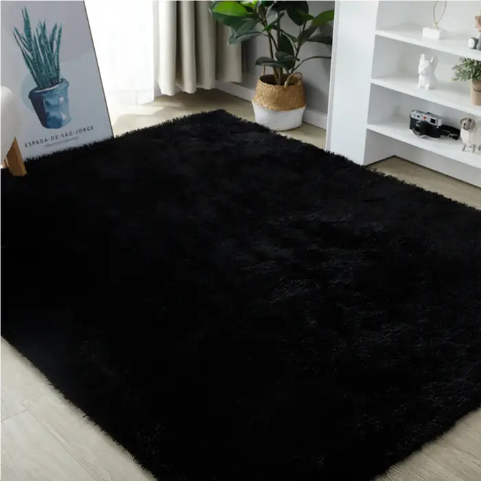 Tapis en peluche doux et confortable pour la décoration intérieure