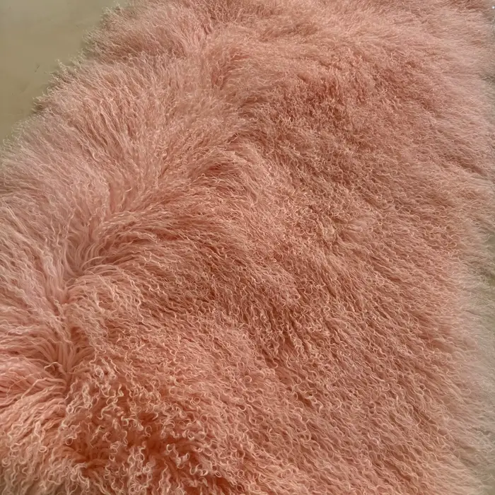 Tapis en fourrure de mouton de Mongolie naturelle en gros