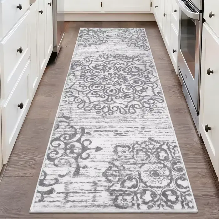 Tapis gris style palais VIKAMA