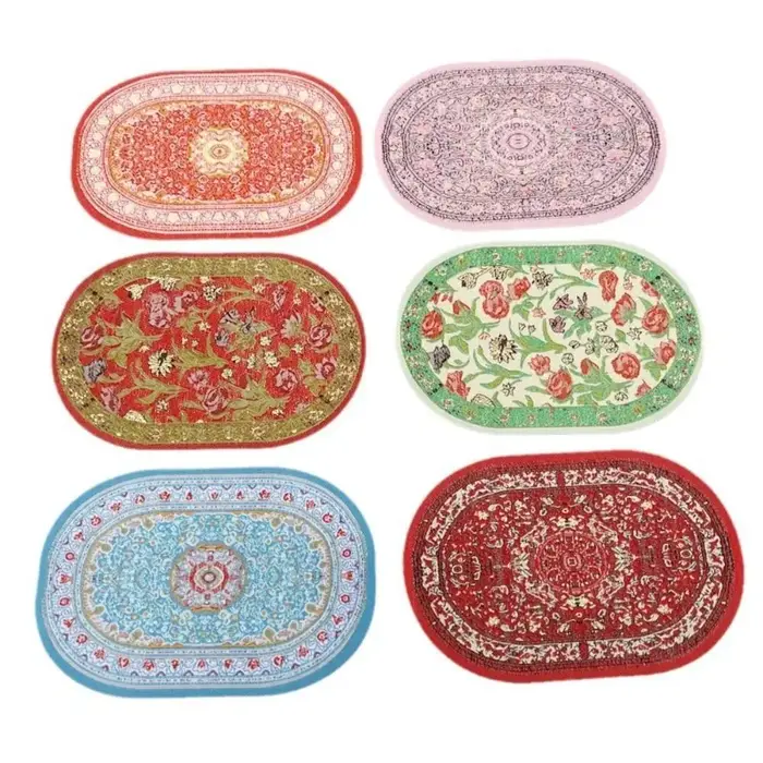 Tapis de maison de course multicolore
