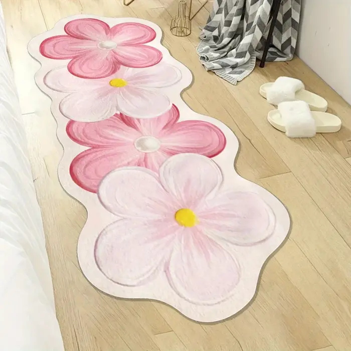 VIKAMA Tapis à motif floral frais et unique