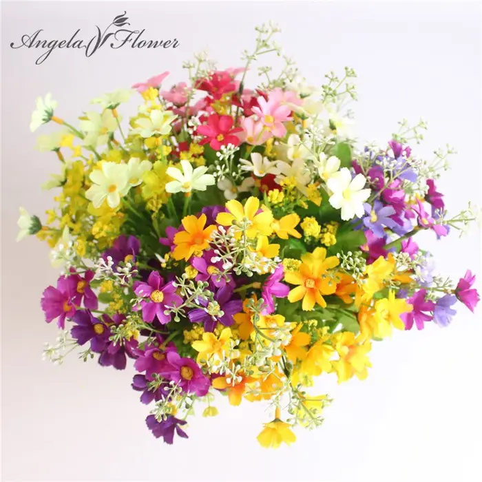 Interrupteur bouquet de fleurs artificielles