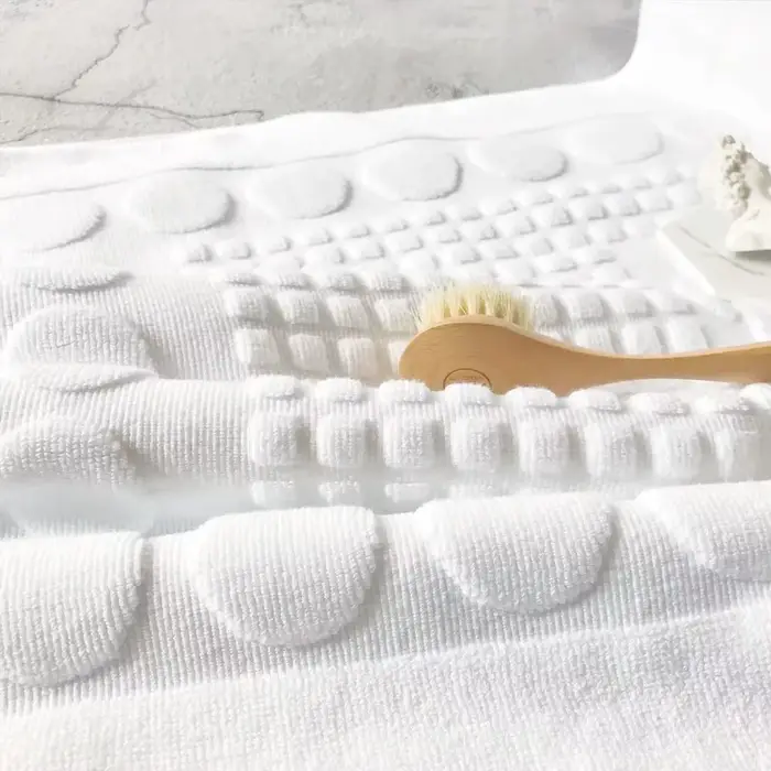 Tapis de bain en coton absorbant l'eau non ald