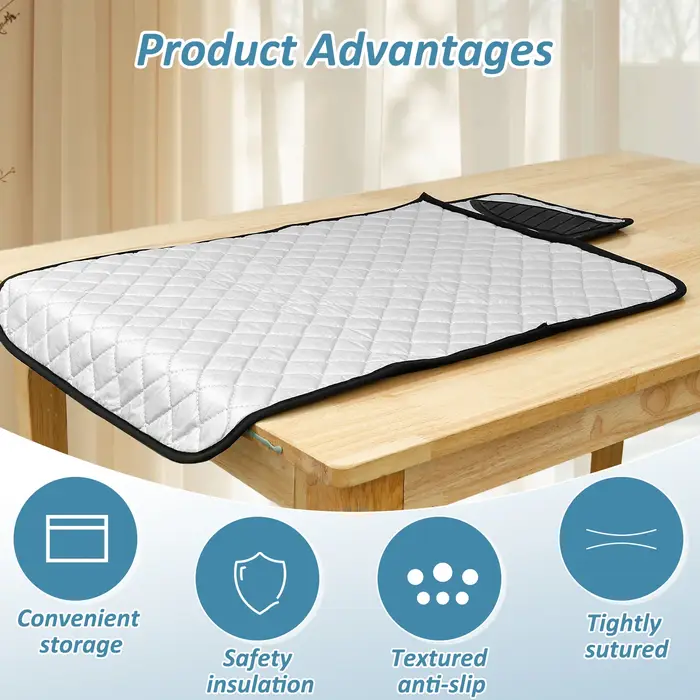 Tapis de repassage amélioré épais et Portable