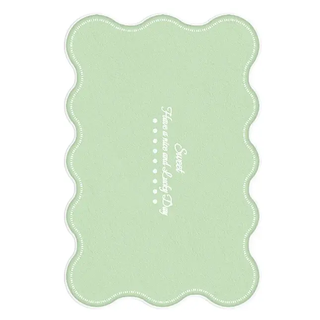 Tapis en Peluche Irrégulier pour Décoration de Salon