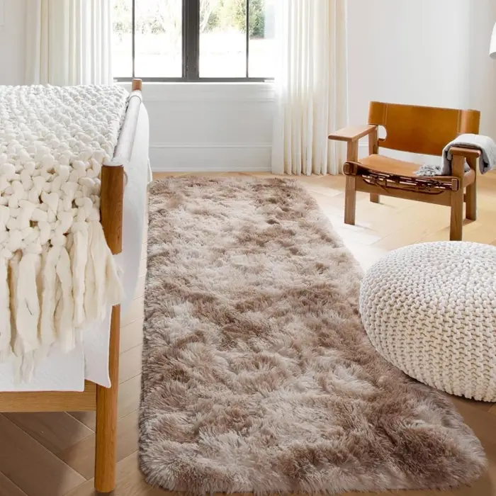 Tapis moelleux tie-dye pour salon