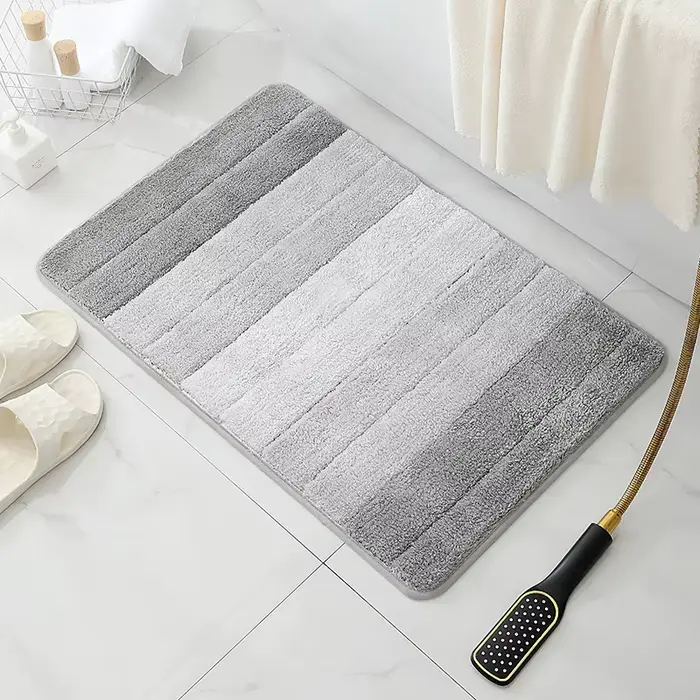 Tapis de salle de bain élégant, antidérapant, Ultra doux, séchage rapide et absorbant l'eau, pour ch