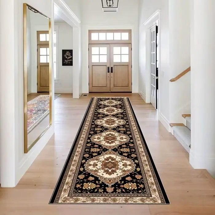 Tapis floral vintage, décoration intérieure