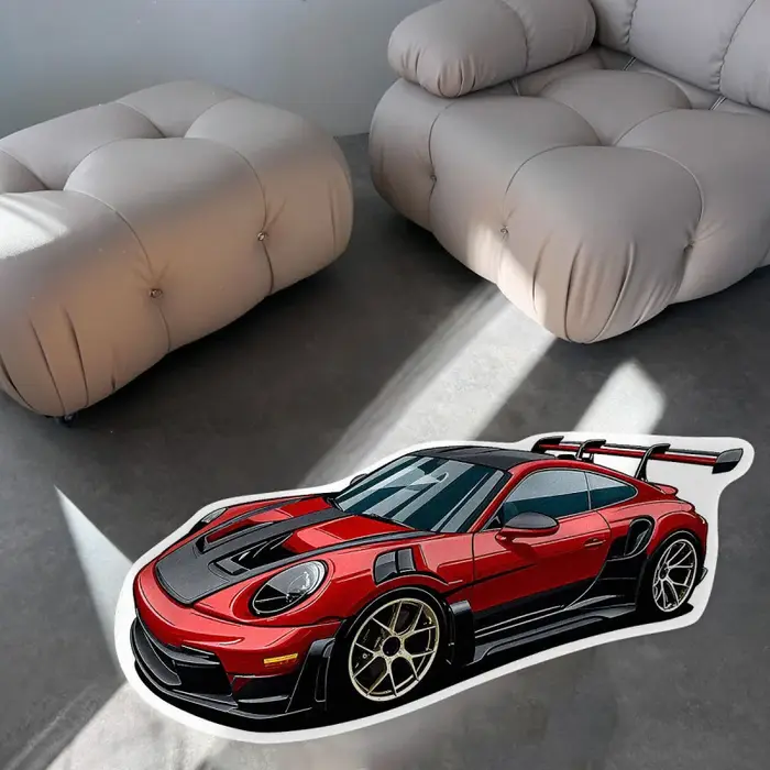 Tapis imprimé automobile moderne VIKAMA