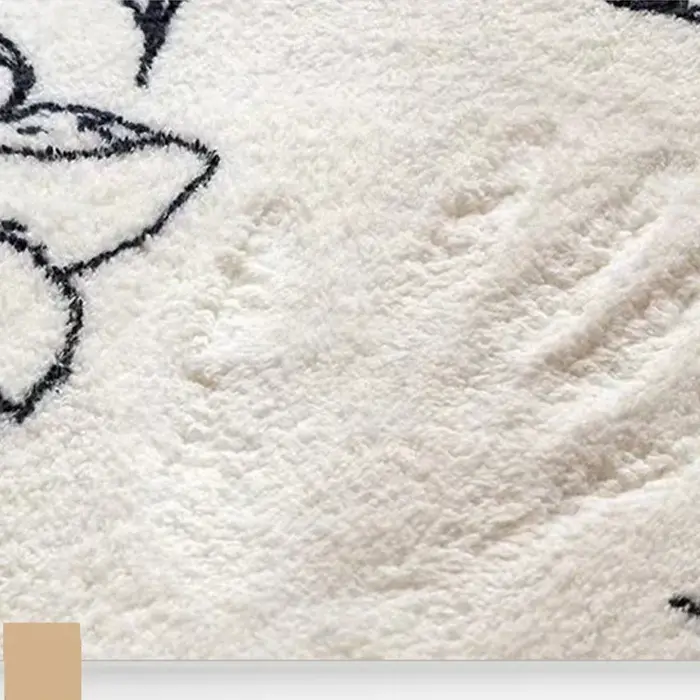 Tapis de sol coordonnants en cachemire absorbant