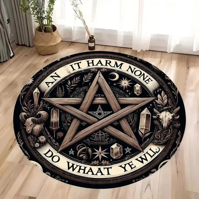 Tapis rond magique de dessin animé