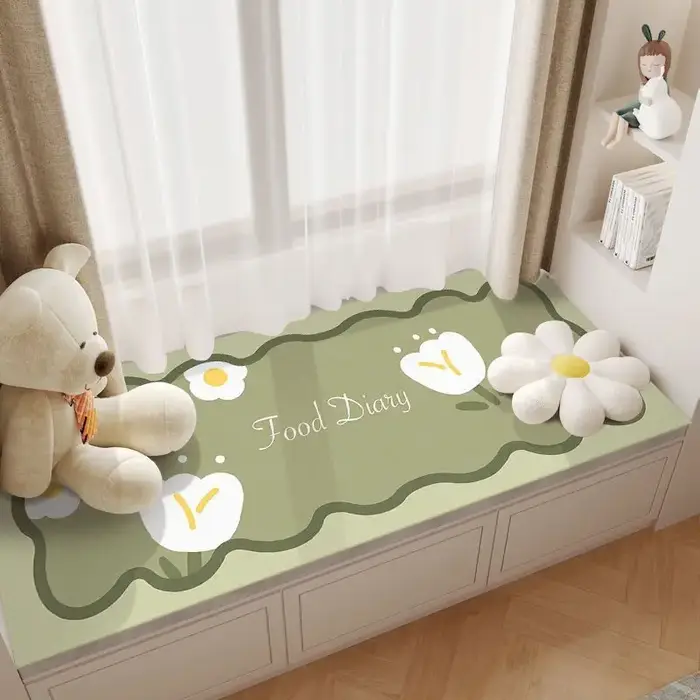 Tapis de baie vitrée de chambre à coucher doux, bande de balcon universelle de saison, protection so