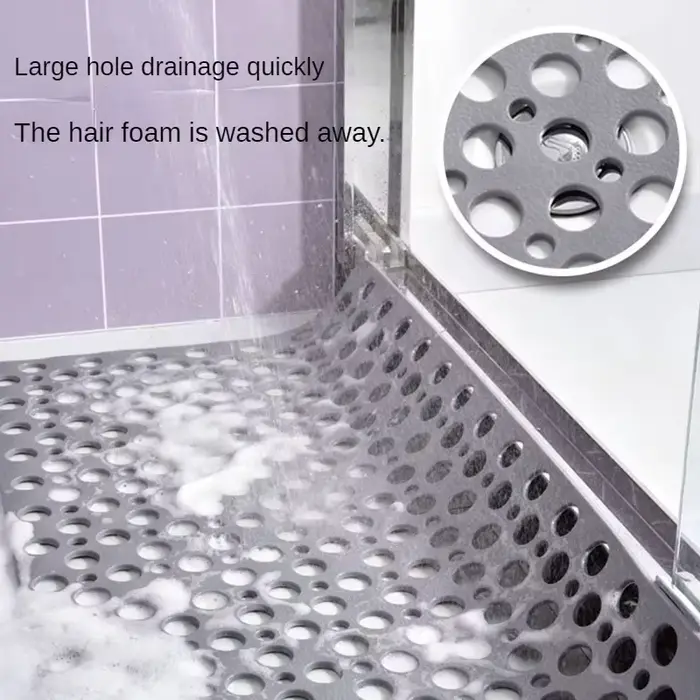 Grand tapis de douche en TPE Extra poreux