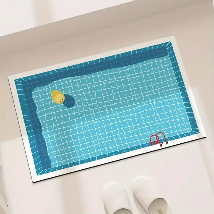 Tapis de sol antidérapant en caoutchouc pour salle de bain