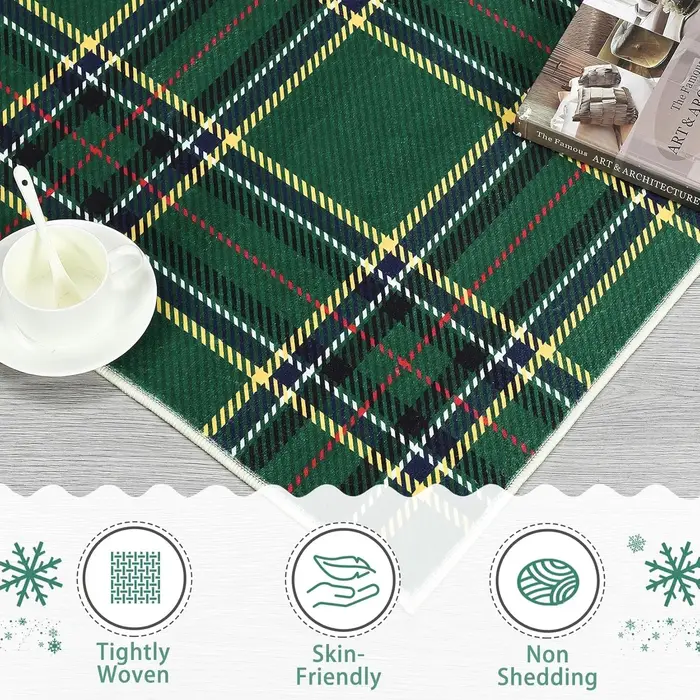 Tapis de salon de noël lavable en machine