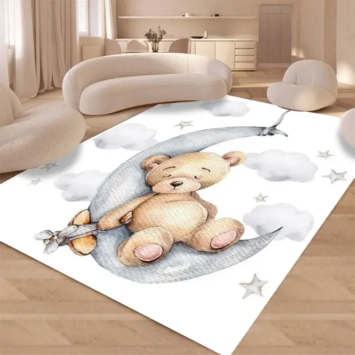 Tapis ours tapis de salon tapis de sol antidérapant tapis de salon tapis de chambre d'enfants tapis pour enfants tapis de jeu pour bébé chambre décoration de la maison