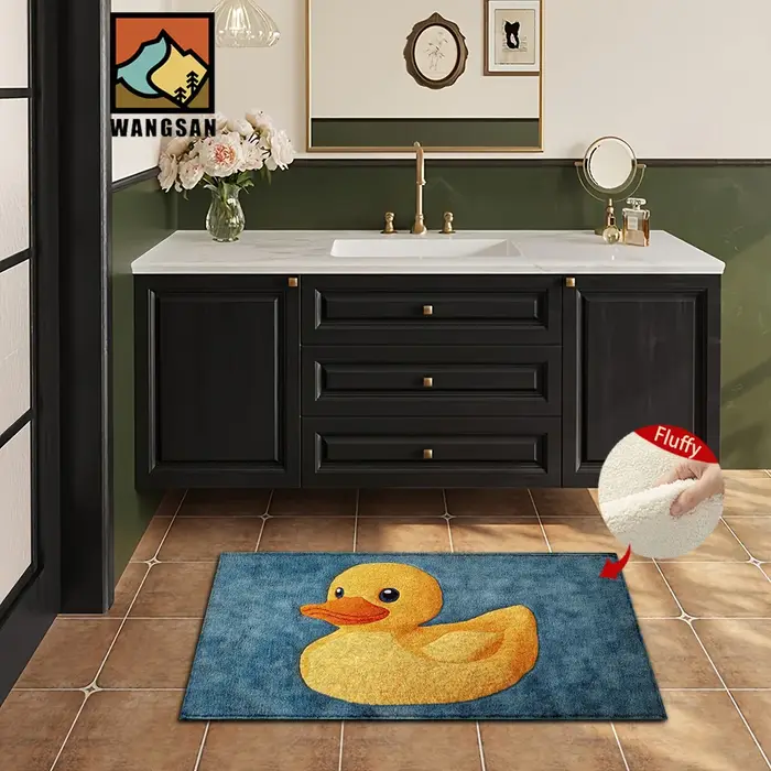 VIKAMA tapis de canard jaune paillasson