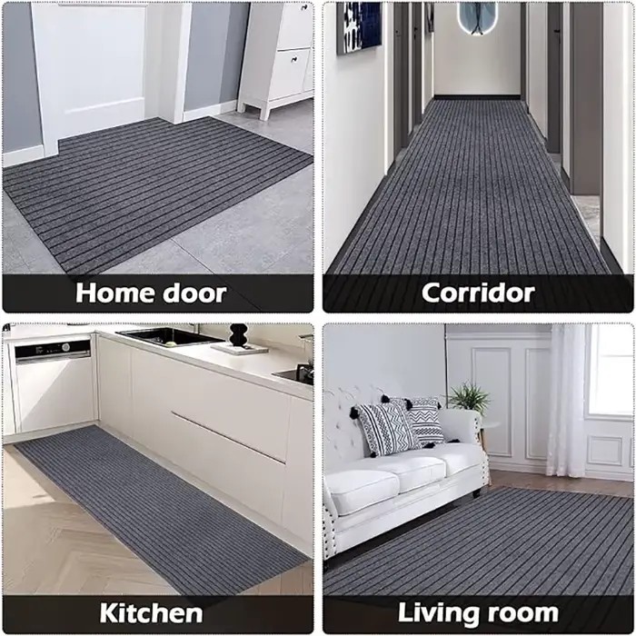 Tapis antidérapant de taille personnalisée au dos