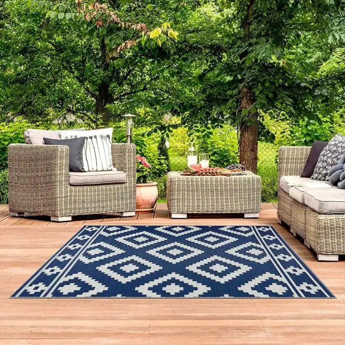 VIKAMA Tapis d'extérieur imperméable pour jardin