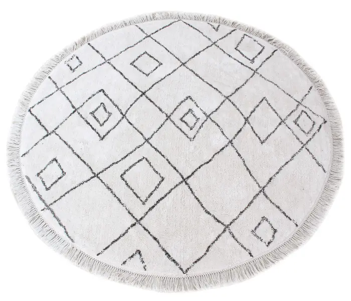 Tapis Ervin Ivoire/taupe Diamtre 160